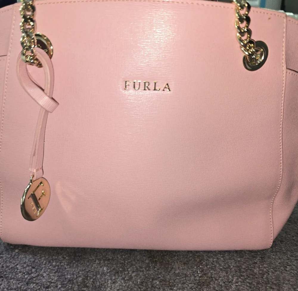 Furla Bag - Julia Medium Magnolia Light Pink Tote NEW WITH TAGS - Picture 2 of 10